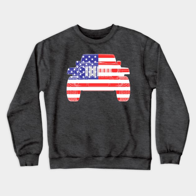 Jeep American Icon Crewneck Sweatshirt by FurryBallBunny